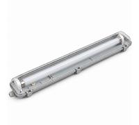 Kit de Réglette LED IP65 + Tube Néon LED 120cm T8 18W - Blanc Chaud 2300K - 3500K