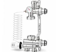 Kit de régulation de valeur fixe pour chauffage au sol avec tête | 20-70 °C, jusqu'à 200-220 m² pour collecteur de chauffage central, pompe à air (sans pompe)