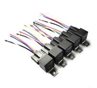 Kit de relais étanche pour voiture 12 V 24 V 40 A (24 V 5 broches) | Courant élevé jusqu'à 40 A, matériau de contact AG, faible résistance, puissance de commutation sûre