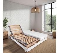 Kit de relaxation matelas + sommier électrique 2x 70 x 190 cm - mousse - ferme - TALCA