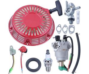 Kit de remontée du carburateur pour Honda GX340 GX390 11 moteur 13HP avec démarreur de recul, joint d'huile, bougie d'allumage,