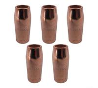 Kit de remplacement de buse de soudage 5 pièces 198855 cuivre 1,6 cm compatible avec Miller Spoolmatic 15A 30A Pro XR Series consommables de soudeur MIG refroidis au gaz