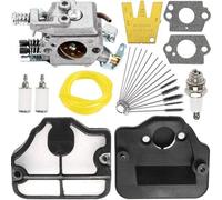 Kit de remplacement de carburateur, remplace la référence 530071345. Ensemble de carburateurs synchronisés. Filtre d'air, filtre à carburant, joint. Compatible avec les modèles Husqvarna 36, 41, 136,