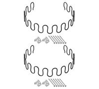 Kit de remplacement de ressorts pour canapé, 60 cm, 2 ressorts ronds, couleur noire