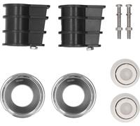 Kit de remplacement d'échelle de piscine en acier inoxydable 304 Plaques d'écusson Boulons et écrous d'ancrage pour tube de 42mm Main courante de piscine