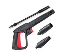 Kit de remplacement pistolet pulvérisateur avec lance pour nettoyeur haute pression 2350 PSI, connexion rapide compatible Bosch AQT, buse réglable
