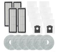 Kit de remplacement pour Conga X100, 2 filtres, 3 serpillères, 4 sacs, nettoyage haute efficacité, piège la poussière et les squames d'animaux, idéal pour les maisons avec des animaux domestiques (B)