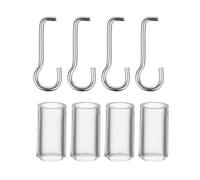 Kit de remplacement pour stores horizontaux comprenant 4 crochets en acier inoxydable et 4 manchons en plastique pour stores de fenêtre de 2,5 cm