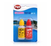 Kit de remplacement test chlore et pH piscine réactifs Phenol Red et OTO 15 ml Testeur Chlore Brome et pH Compatible avec kits d'analyse d'eau pour piscines spa jacuzzi universel FLUVIA