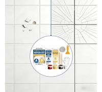 Kit de réparation de carrelage en céramique, réparation de joint de carrelage pour la maison, mastic pour céramique et marbre, colle AB, kit de réparation d'étanchéité, peut réparer la baignoire, les