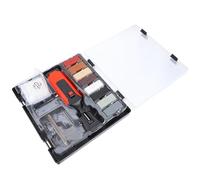 Kit de Réparation de Carrelage Rouge, 1 Set, Plastique et Métal