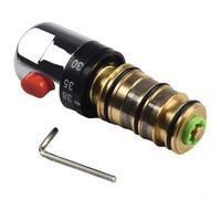 Kit de réparation de cartouche de robinet de douche thermostatique, noyau de mélangeur en laiton avec arrêt de sécurité à 38 °C, pour robinets de baignoire modernes, kit de réparation de robinet