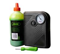 Kit de réparation de crevaisons avec liquide anti-crevaison 500 ml et compresseur d’air JBM 54013