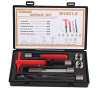 Kit de réparation de filetage 11 pièces, outil d'insertion fileté pour clé à taraud torsadée en acier inoxydable 1.5D de longueur 1.5D, kit de réparation Helicoil de conversion d'unités métriques-impé