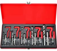 Kit de réparation de filetage, 131 pièces, acier allié durable, tailles variées de M5 à M12