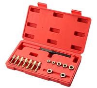 Kit de Réparation de Filetage Coffret Portatif 15 Outils Métriques avec | Limes à Fileter pour Atelier Auto Moteur Machine Cric Garage Entretien Mécanique Industriel Maison
