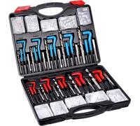 Kit de réparation de filetage Helicoil, 338 pièces, kit d'outils de refiletage SAE et métrique