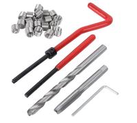 Kit de Réparation de Filetage M7-Ensemble de 25 Pièces pour Filetages Dénudés, Outils pour la Restauration de Filetage de Vis M7