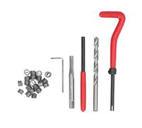 Kit de Réparation de Filetages M10, Insert Fileté en Acier Inoxydable, Forets et Tarauds HSS - Réparation Précise et Durable, Pour Métaux Endommagés (M10x1,25mm)