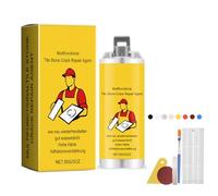 Kit de réparation de fissures sur carrelage et pierre naturelle, pâte à séchage rapide pour marbre et grès cérame pour réparer les éclats, les bosses, les fissures, les trous et les rayures