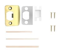 Kit de réparation de gâche de porte avec cale et vis | Restaure les loquets de porte lâches ou mal alignés pour une fermeture quotidienne fluide et sécurisée.
