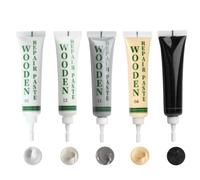 Kit de Réparation de Meubles en Boi, Parquet Repair Kit Marron Noir | gris clair, blanc, Pâte à Bois Marron pour Rebouchage pour Rayures, Fissures, Trous, Taches (Gris)
