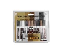 Kit De Réparation De Meubles - Marqueurs De Retouche Avec Crayons De Cire Et Taille-Crayon 10 Colors