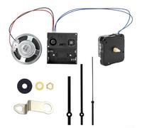 Kit de réparation de mouvement d'horloge avec aiguilles, pour klaxon, pièces d'horloge à quartz en plastique, options de longueur de tige de 13 mm et 17 mm, compatible avec carillon Westminster