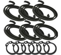 Kit de réparation de ressort de poignée de porte, bobine de 2,5 tours, ressorts de 2,5 mm avec circlips, compatibilité universelle avec poignée à levier, utilisation en intérieur (6 ressorts, 6