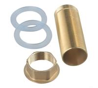 Kit de réparation de robinet mitigeur de lavabo de cuisine - Tube fileté en laiton - Pièces d'installation avec longueur et diamètre réglables, installation facile (M32-150 mm)