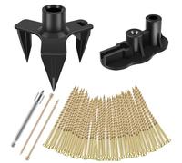 Kit de réparation de sol couineur en acier, kit de vis anti-couinement cachées, clous de fixation de sol pour moquette, planchers en bois dur, comprend 5 outils auxiliaires et 50 vis