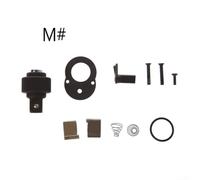 Kit de réparation de tête à cliquet pour ouille à 72 dents, 11 pièces de rechange en métal avec finition chromée, compatible avec entraînement 1/4, 3/8, 1/2" (M)