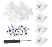 Kit de réparation de tiroir - Supports de tiroir - Cales de réparation avec vis pour meubles, commodes, tiroirs - 60 pièces