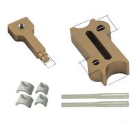 Kit de réparation de tuyaux en plastique 8 pièces avec mastic activé par la chaleur pour réparer les fuites sur les tuyaux d'eau en plastique dans la plomberie intérieure