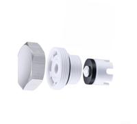 Kit de réparation de vanne anti-siphon compatible avec les robinets de purge standard anti-gel, ensemble de disjoncteur sous vide en métal avec capuchon en laiton et joint à piston (argent, lot de 2)