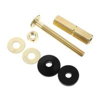 Kit de Réparation du Réservoir à Cuvette, Boulon Laiton Beige | Boulon Long, Rondelles Caoutchouc Larges, Écrou Extra-long, Joint et Rondelle Plate pour Toilettes Couleur Aléatoire