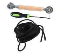 Kit de Réparation Écran Outil Spline Bois et Acier au Carbone | Projets Diy, Installation Simple, Ouverture et Fermeture Aisées, Protège la Toile, Lot Complet