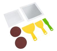 Kit de Réparation Murale pour Cloison Sèche, Patch Métallique Argenté | Maille en Fibre de Verre, Aluminium et Acier Galvanisé, Auto-adhésif, Découpe Facile, Tenue Fiable