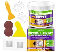Kit de Réparation Murale pour Trous et Fissures, Pâte à Reboucher，300g | Ce Kit Répare Parfaitement les Trous et Fissures Murales. Séchage Rapide, Imperméable et Peinturable