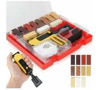 Kit de Réparation Parquet Sol Set 11x Baton de Cire en Différentes Couleurs pour Réparations Stratifié Laminé - Outil Retouche