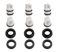 Kit de réparation portable pour nettoyeur haute pression 220 V Pièces de rechange avec joints d'huile Clapets anti-retour pour pompes triangulaires et quatre coins (quatre coins)