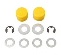 Kit de réparation pour essieu avant de tondeuse à gazon avec roulements | Convient aux modèles L100, L110, L120, pour les modèles L130, remplace les bagues usées, améliore la fluidité de la direction