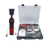 Kit de réparation pour maisons avec outil de fusion et bâton de cire avec température réglable, réparation des rayures et des espaces sur différents types de sols, équipement de réparation portable