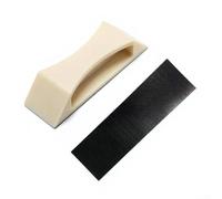 Kit de réparation pour plancher en bois et stratifié - Outil d'alignement en polyéthylène haute densité avec bloc de gâche, lot de 3 blocs de frappe, 2 tampons (2)