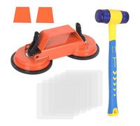 Kit de réparation professionnel pour joints de sol stratifié avec double ventouse et surface de marteau à 45° - Kit de pose de joints de sol stratifiés - Outil de réparation pour stratifié vinyle