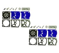 Kit de réparation/reconstruction de carburateur remplace Walbro K1-AT pour Husqvarna 550XP 550XPG 455 455E 545 carburateur Walbro AT-1 (lot de 2)