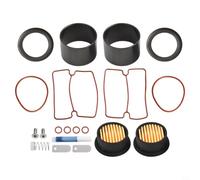 Kit de réparation silencieux de cylindre de compresseur d'air sans huile | Puissance nominale de 750 W, fonctionnement silencieux sans huile, comprend 2 cylindres, plaques de soupape