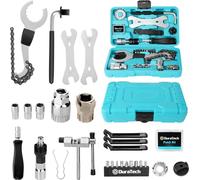 Kit de réparation vélo 31 pièces avec boîte à outils et réparation de pneus - DURATECH
