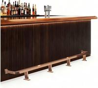 Kit de repose-pieds de barre, repose-pieds à tuyau carré for comptoir de bar for îlot de cuisine (intérieur/extérieur)(Rose Gold,80cm/2.6ft)