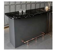 Kit De Repose-pieds Pour Bar 1,8/2,5/5/6/7/8 M, Usage Professionnel Acier Finition Mate Supports De Repose-pieds Pour Bar Montage Sous Le Comptoir Pour Sièges D'îlot(Gold-a,120cm)